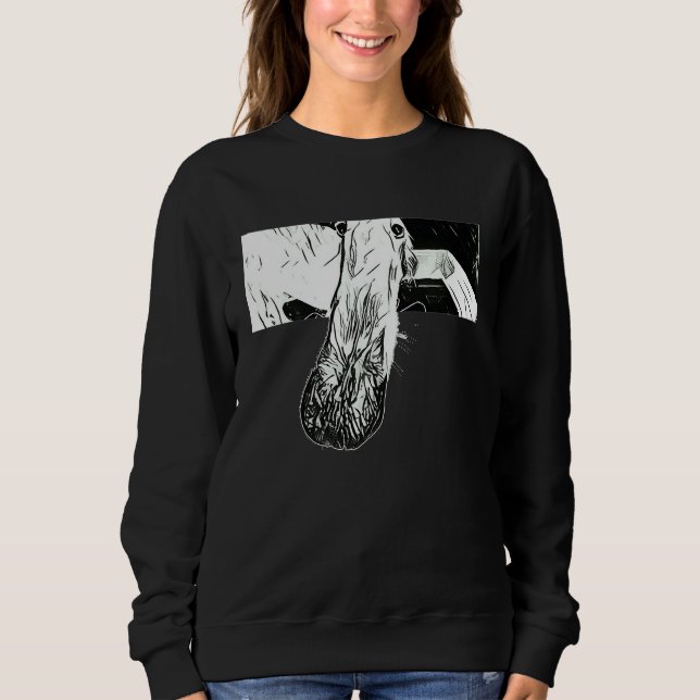 SUDADERA BORZOI MEME LONG NOSE DOG (Anverso)