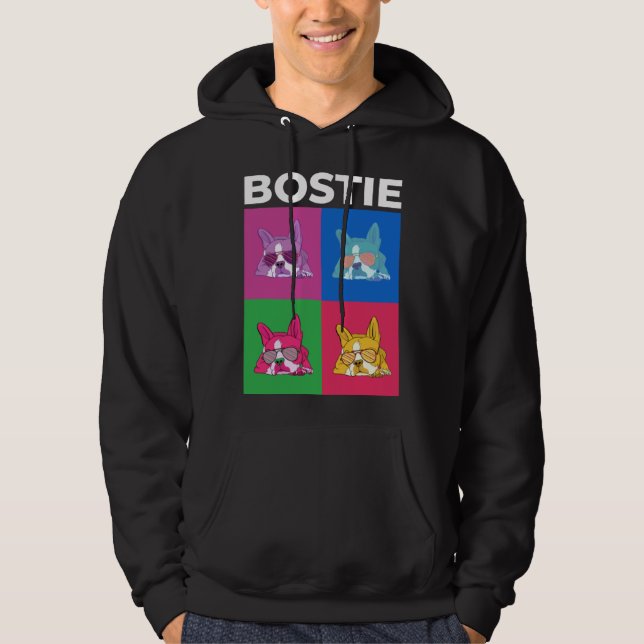 Sudadera Bosite Cool Pop Boston Terrier Dog  Graphic (Anverso)