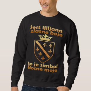 Sudadera Bosna Bosnia y Herzegovina Bandera Balcanes Bosana
