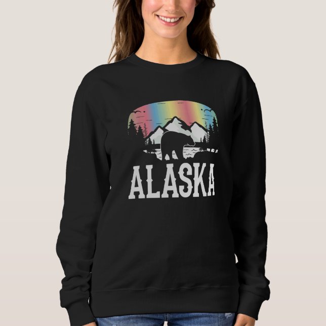 Sudadera Bosque de Osos Alaska Luces del Norte Alaska   (Anverso)