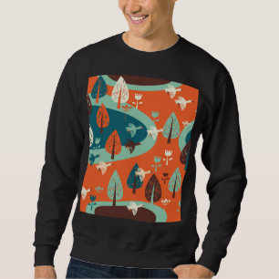 Sudadera Bosque Geese: La escena de la naturaleza vintage