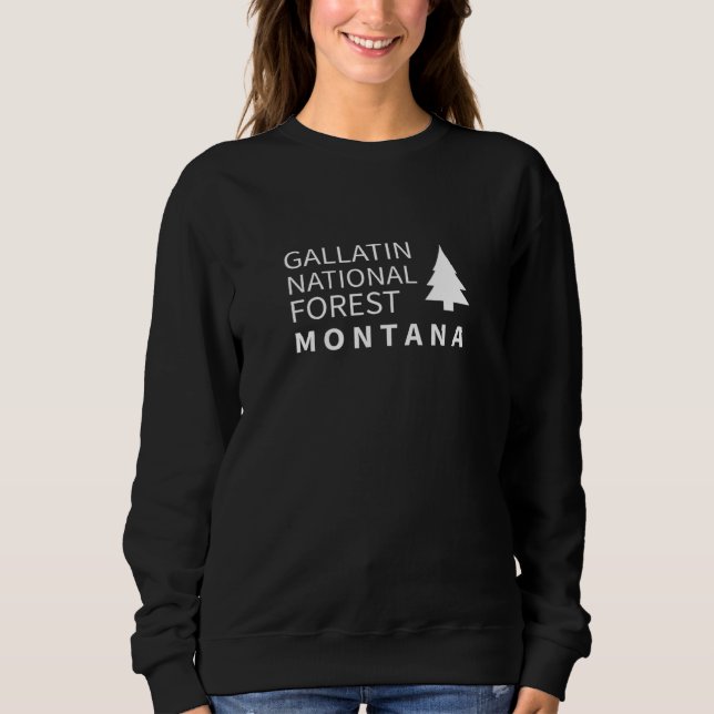 Sudadera Bosque nacional Gallatin Montana (Anverso)