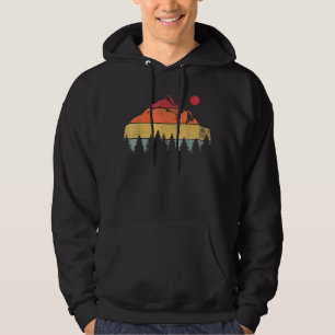 Sudadera Bosque retro de la naturaleza al aire libre de árb