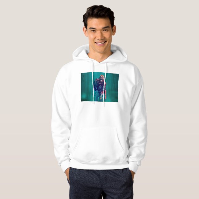 Sudadera Bosque sangriento de zombies de SlipperyJoe's nieb (Anverso completo)