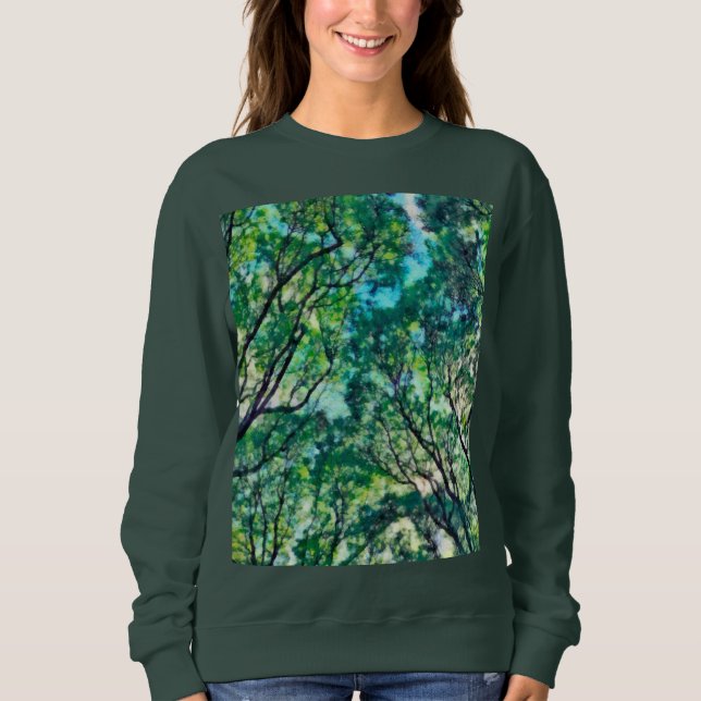 Sudadera Bosque verde acuático (Anverso)