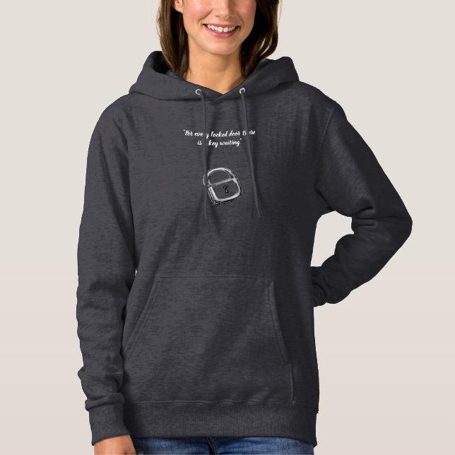 Sudadera Bosquejo a mano alzada de candado y llave (Anverso)