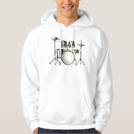 Sudadera Bosquejo de tambor rítmico