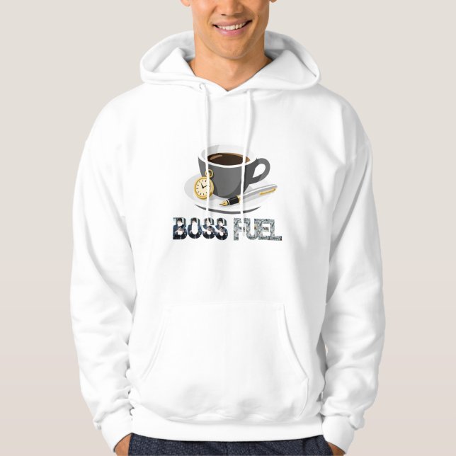 Sudadera Boss Fuel Espresso, Pocket Watch for Entrepreneurs (Anverso)