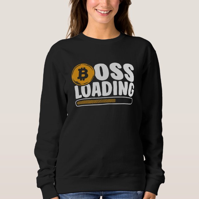Sudadera Boss Loading Crypto Cryptocurrency Blockchain Bitc (Anverso)