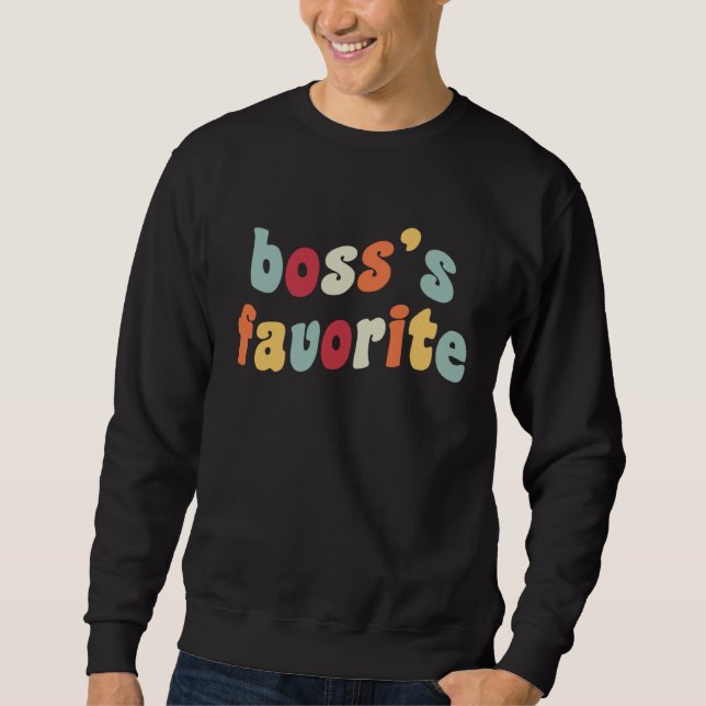 Sudadera Boss s Favorite Boss Fave  Employee Job Office Hum (Anverso)