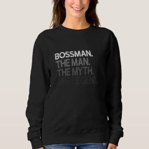 Sudadera Bossman Jefe Hombre Mito La Leyenda Pullover