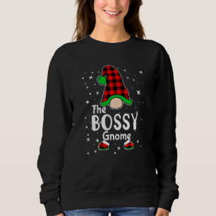 Sudadera Bossy Gnome Búfalo Plaid Familia Matanza Christma