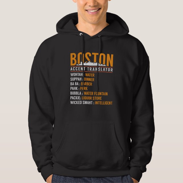 Sudadera Boston Accent Translator (Anverso)
