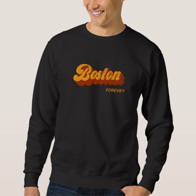 Sudadera Boston Forever Resident Massachusetts Mamáes local (Anverso)