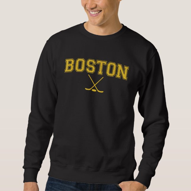 Sudadera Boston Ice Hockey Player Massachusetts (Anverso)