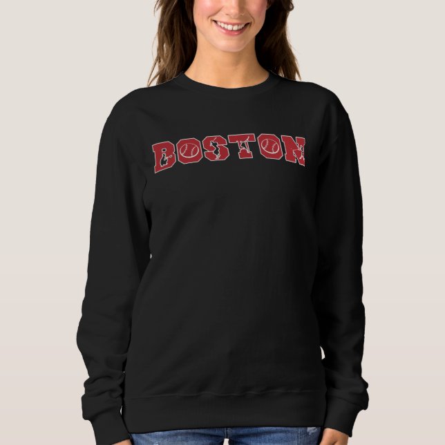 Sudadera Boston Massachusettes Baseball  Baseball Fan  1 (Anverso)