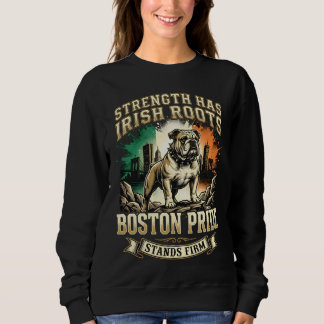 Sudadera Boston Pride Raíces Irlandesas Bulldog