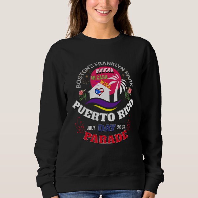 Sudadera Boston s Puerto Rico Day Parade Sunday June 11 202 (Anverso)
