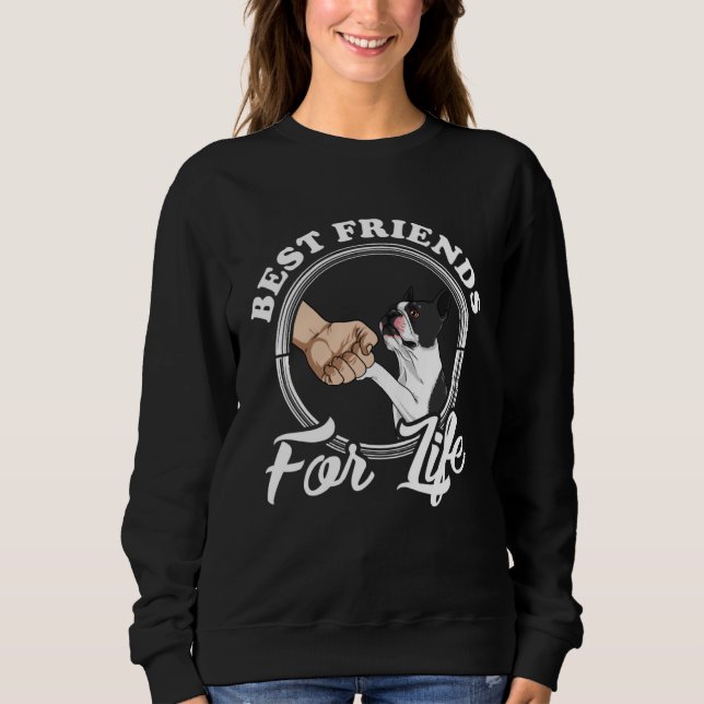Sudadera Boston Terrier  Best Friends  Boston Terrier (Anverso)