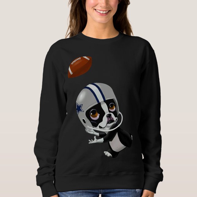 Sudadera Boston Terrier Boston Terrier Football (Anverso)