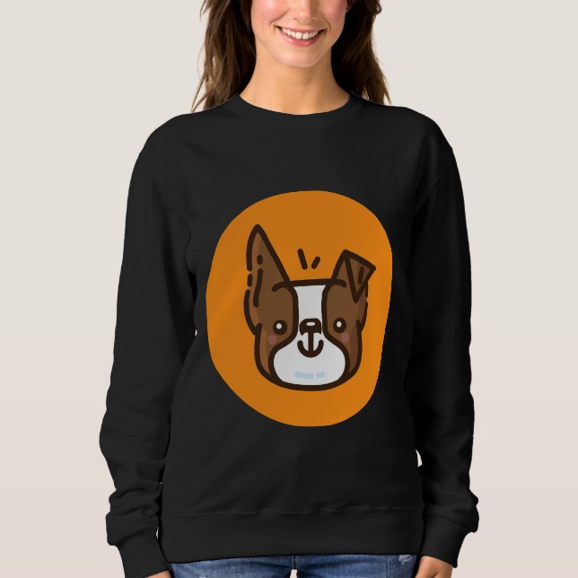 Sudadera Boston Terrier Brown (Anverso)