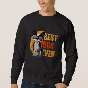 Sudadera Boston Terrier Con Gafas De Sol Vintage Mejor Perr