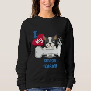 Sudadera Boston Terrier Cute Dog Idea Divertidos Perros