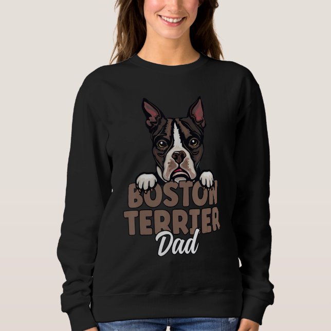 Sudadera Boston Terrier Dad Dog Dog Dad Boston Terrier Fath (Anverso)
