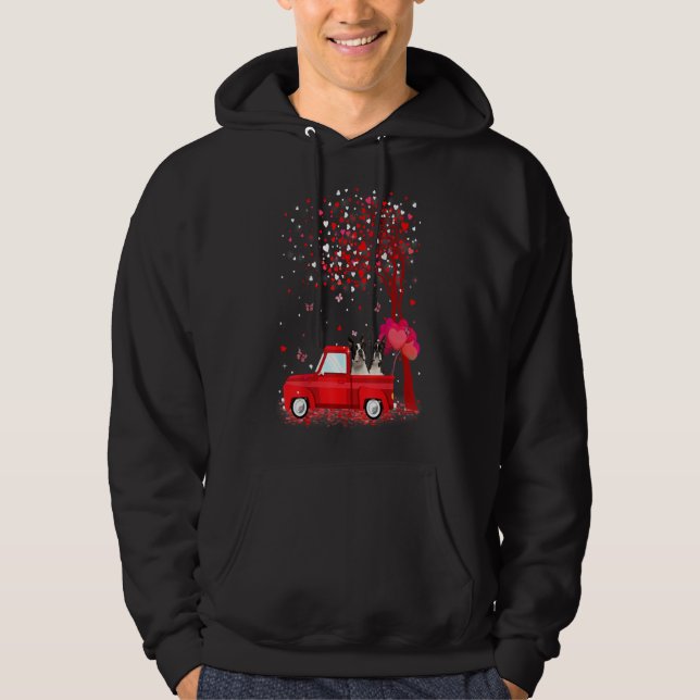 Sudadera Boston Terrier Día de San Valentín Regalos Perros  (Anverso)