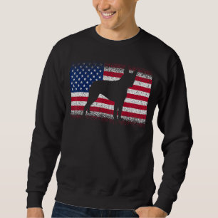Sudadera Boston Terrier Dog & American Flag Patriotic July