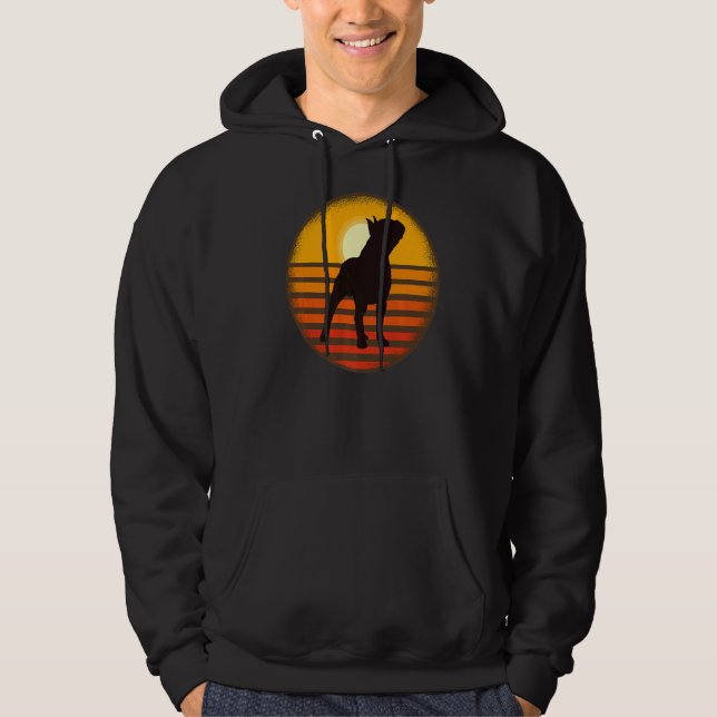 Sudadera Boston Terrier Dog Retro 44 (Anverso)