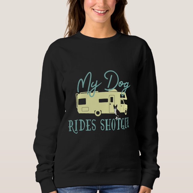 Sudadera Boston Terrier Dog Rv Camping Dio Divertido (Anverso)