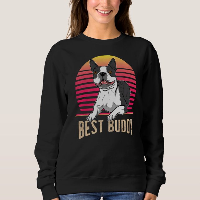 Sudadera Boston Terrier Dog Vintage 1 (Anverso)