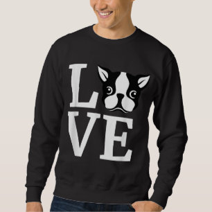 Sudadera Boston terrier I love my bostie Gift for Dog Lover