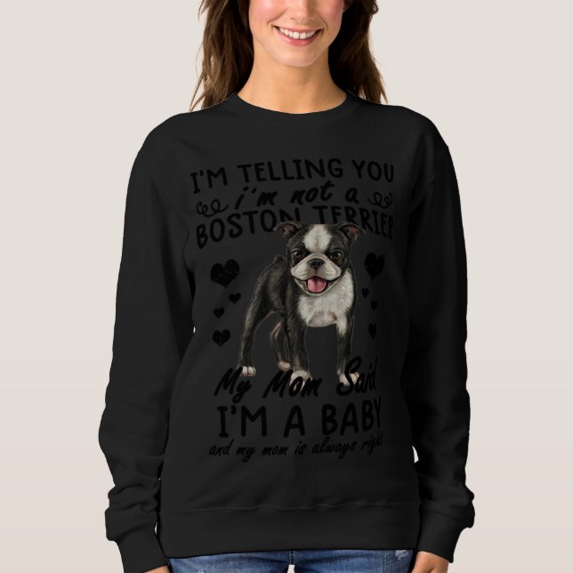 Sudadera boston terrier  I m Not A Boston Terrier (Anverso)