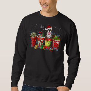 Sudadera Boston Terrier Iced Latte Snowmen Dulce Nieve Chri