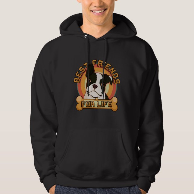 Sudadera Boston Terrier Mejor Amigos Para Dueño De Perro De (Anverso)