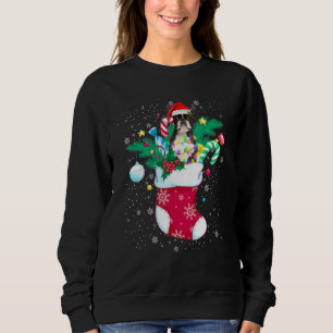 Sudadera Boston Terrier, Navidades Graciosos Pajama Sant