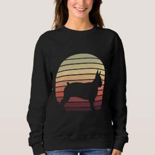 Sudadera Boston Terrier Retro Sunset Boston Terrier Dog S