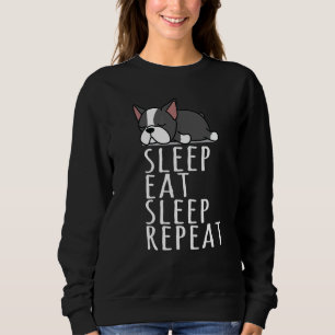 Sudadera Boston Terrier Sleep Come Repetir la noche