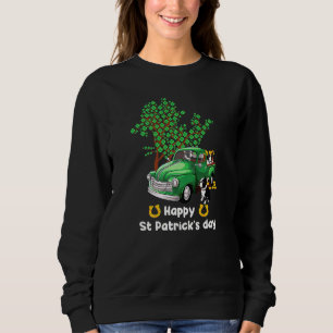 Sudadera Boston Terrier St Patricks Day Camión Shamrock Paw