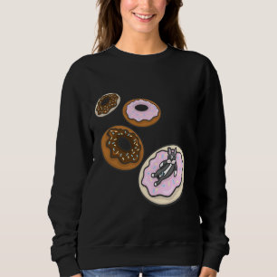 Sudadera Boston Terrier Y Donuts Boston Terrier Con Don