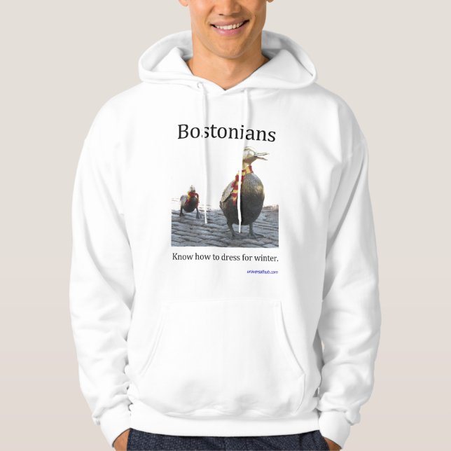 Sudadera Bostonians sabe vestirse para el invierno (Anverso)