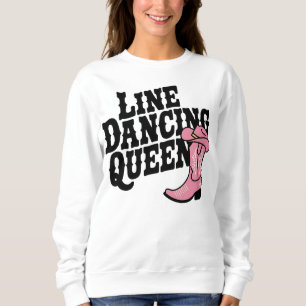 Sudadera Botas de vaquera reina de baile de línea country W