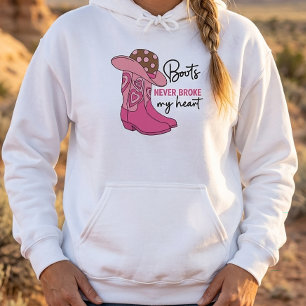 Sudadera Botas Vaqueras Rosas Country Western Amante de Cab