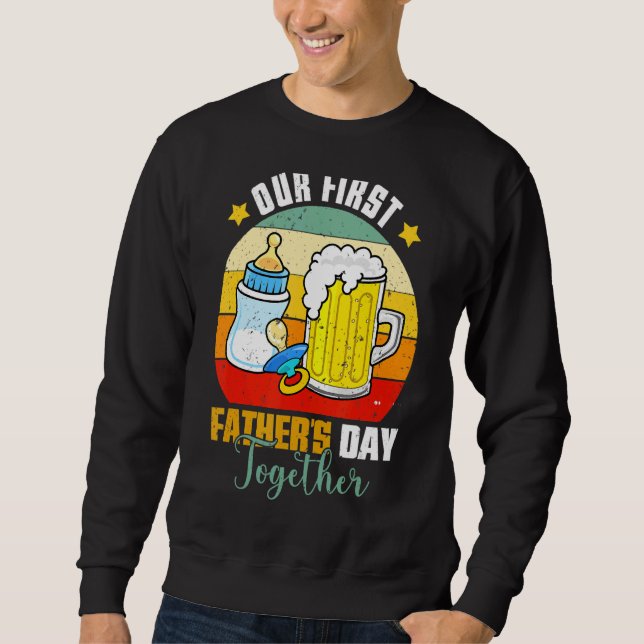 Sudadera Bote de cerveza del Día del Padre de los Hombres P (Anverso)