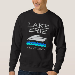 Sudadera Bote de recuerdo del lago Erie en Cleveland