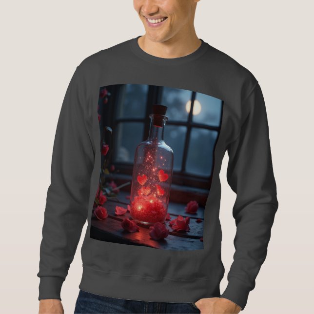 Sudadera Botella de amor encantada (Anverso)
