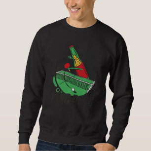 Sudadera Botella De Cerveza Con Mesa De Tenis Bat Beer Jueg