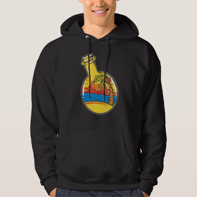 Sudadera Botella De Verano Tradicional Playa De Artista De  (Anverso)